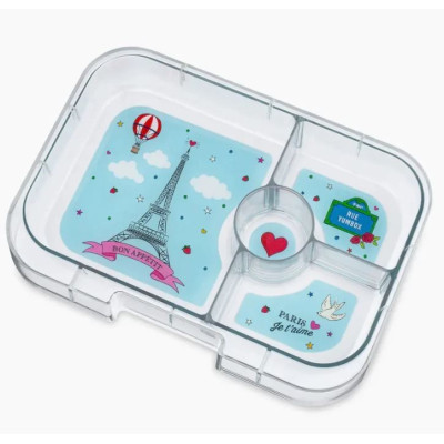 Fiambrera Yumbox Panino 4 secciones - Fifi Pink Paris Je t'aime