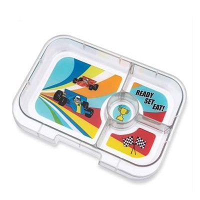 Fiambrera Yumbox Panino 4 secciones - Monte Carlo Blue Race Cars