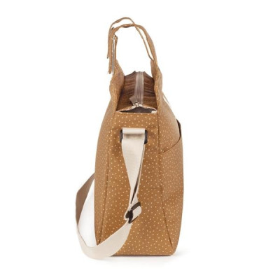 Bolsa Canastilla Topitos Poppy Canela