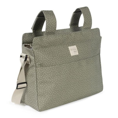 Bolsa Canastilla Topitos Poppy Musgo