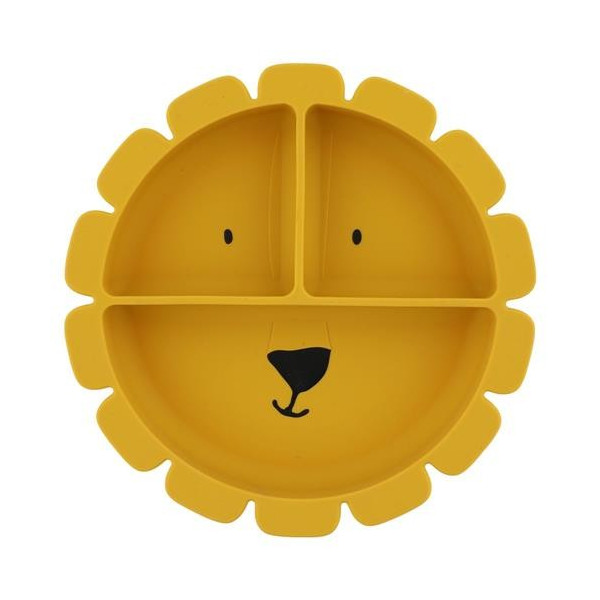 Plato Compartimentado de Silicona con Ventosa - Mrs Lion