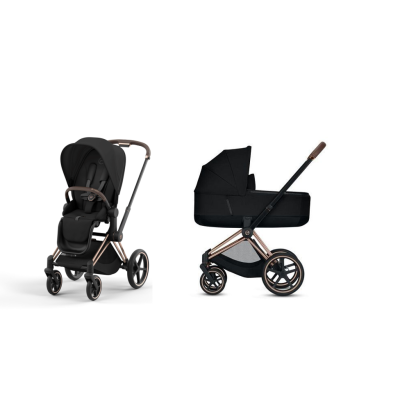 Cochecito Dos Piezas Cybex Priam , Chasis Oro Rosa 2025