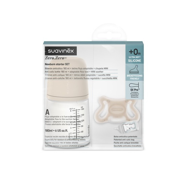 Biberón Newborn Starter SET 180ml, Suavinex