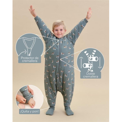 Pijama Manta Con Mangas Y Calcetines Antideslizantes-Tog 2.5-Beagle