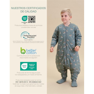 Pijama Manta Con Mangas Y Calcetines Antideslizantes-Tog 2.5-Beagle