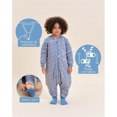 Pijama Manta Con Mangas Y Calcetines Antideslizantes-Tog 2.5-Wild Orchid