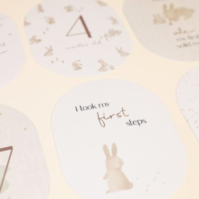 Tarjetas De Hitos Del Bebé Conejito-Little Dutch