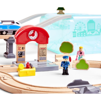 Juego de Bloques de Construcción Tren de Ciudad
