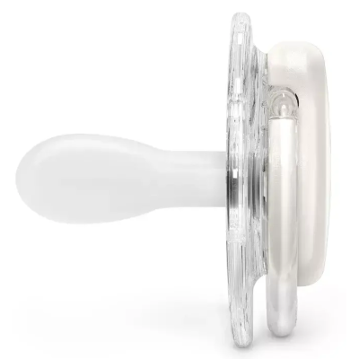 Chupete Suavinex Bonhomia Silicona +18m Blanco