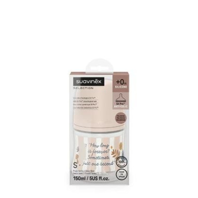 Biberón Poliamida con tetina Fisiológica SX Pro Suavinex Wonderland Rosa Flujo Lento 150ml