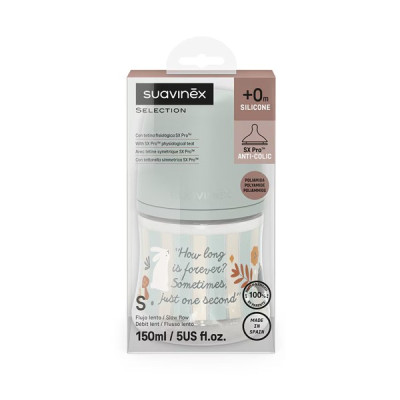 Biberón Poliamida con tetina Fisiológica SX Pro Suavinex Wonderland Flujo Lento 150ml