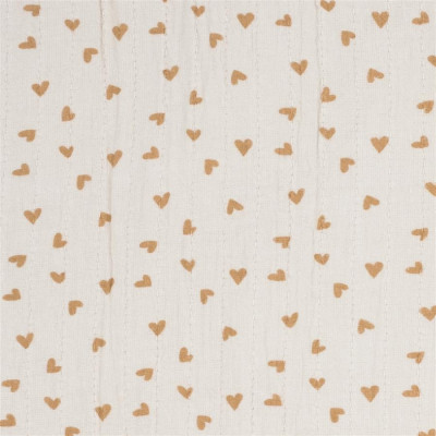 Arrullo/Manta corazones Poppy Canela