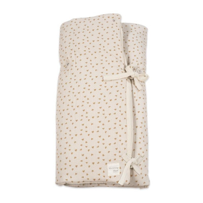 Arrullo/Manta corazones Poppy Canela