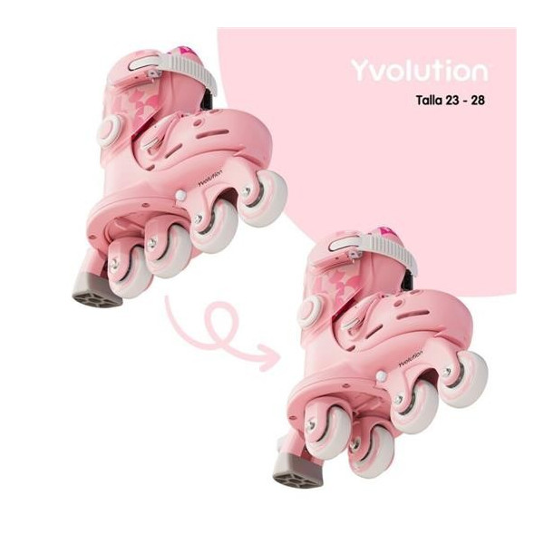 Patines Twista Rosa T.23-28 Yvolution