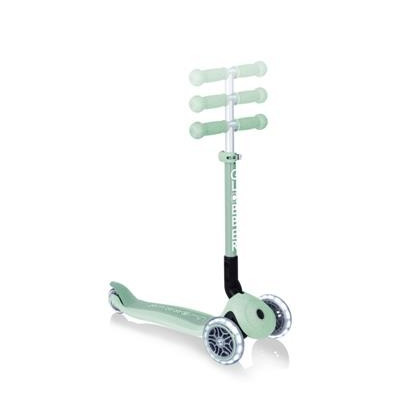 Patinete Junior Plegable Luces Pistacho
