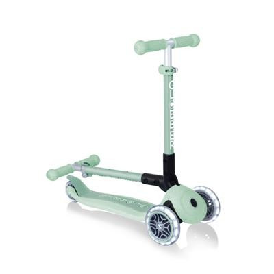 Patinete Junior Plegable Luces Pistacho