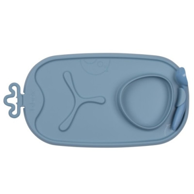 Bandeja silicona Roll + Go B.Box con cuchara Ocean