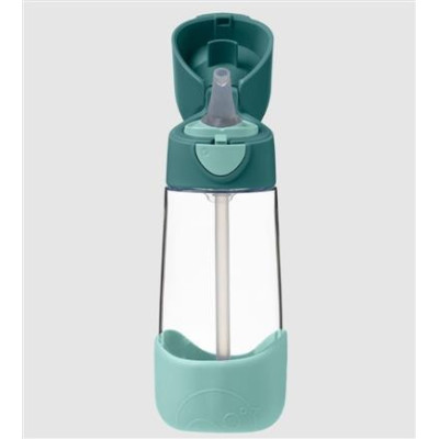 Botella tritán con pajita 450ml B.Box - Emerald Forest