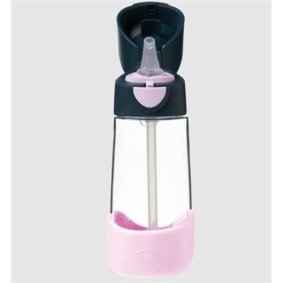 Botella tritán con pajita 450ml B.Box - Indigo Rose