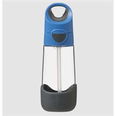 Botella tritán con pajita 450ml B.Box - Blue Slate