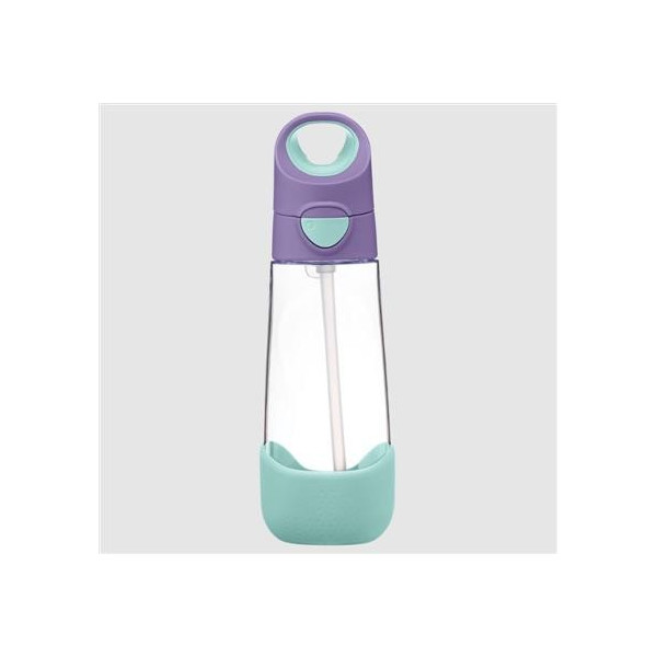 Botella tritán con pajita 600ml B.Box - Lilac pop